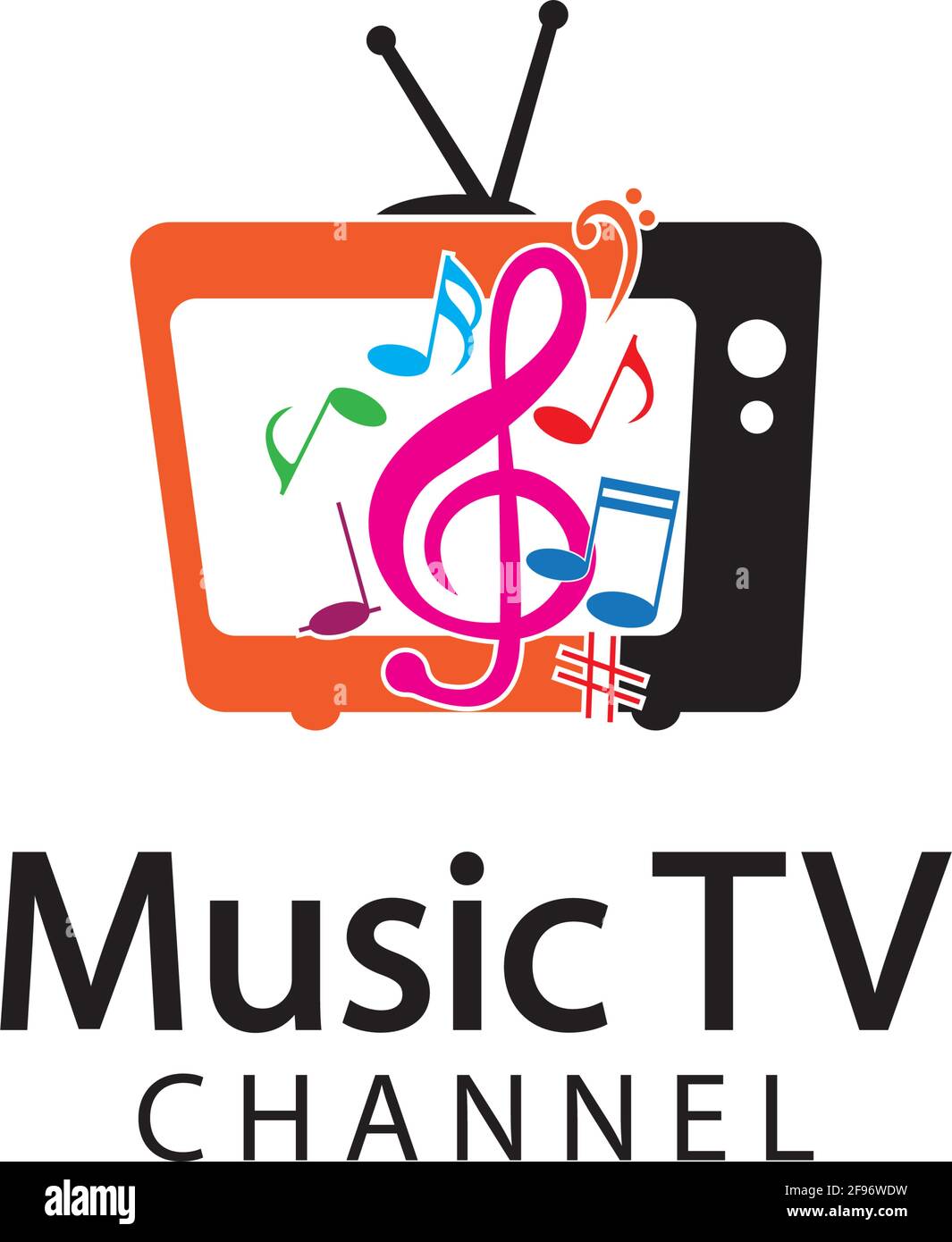 Logo tv musique Banque d'images détourées - Alamy