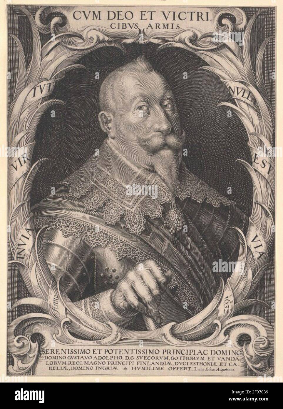 Gustav II Adolf, roi de Suède Stecher: Kilian, Lucas Banque D'Images