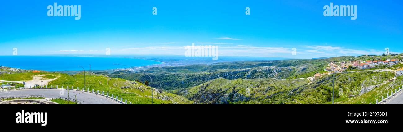 Vue aérienne du golfe de manfredonia en Italie. Banque D'Images