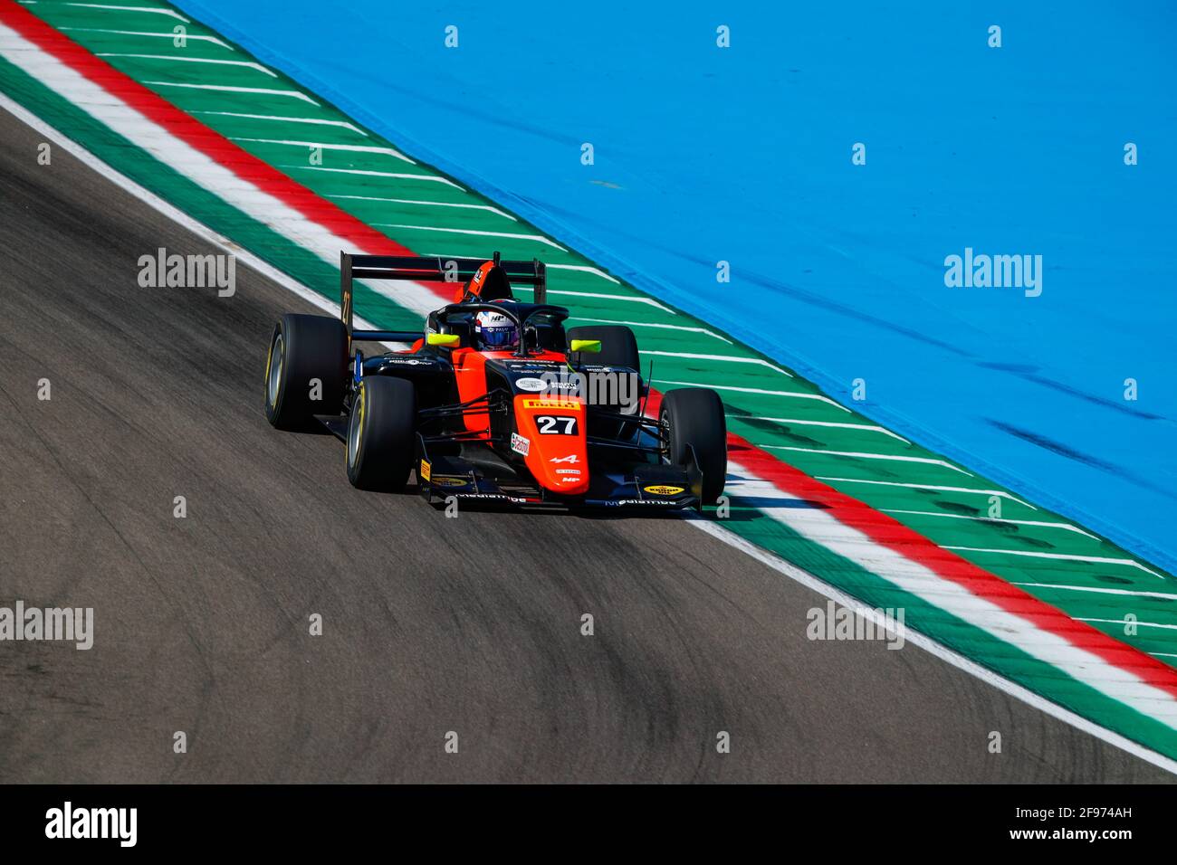 Imola, Italie 16/04/2021, 27 HAVERKORT Kas, MP Motorsport, action lors du 1er tour du Championnat régional d'Europe de Formule 2021 par Alpine du 16 au 18 avril 2021 sur l'Autodromo Internazionale Enzo e Dino Ferrari, à Imola, Italie - photo Florent Gooden / DPPI Banque D'Images