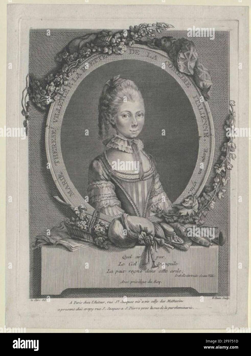 Villette, Marie-Thérèse. Banque D'Images