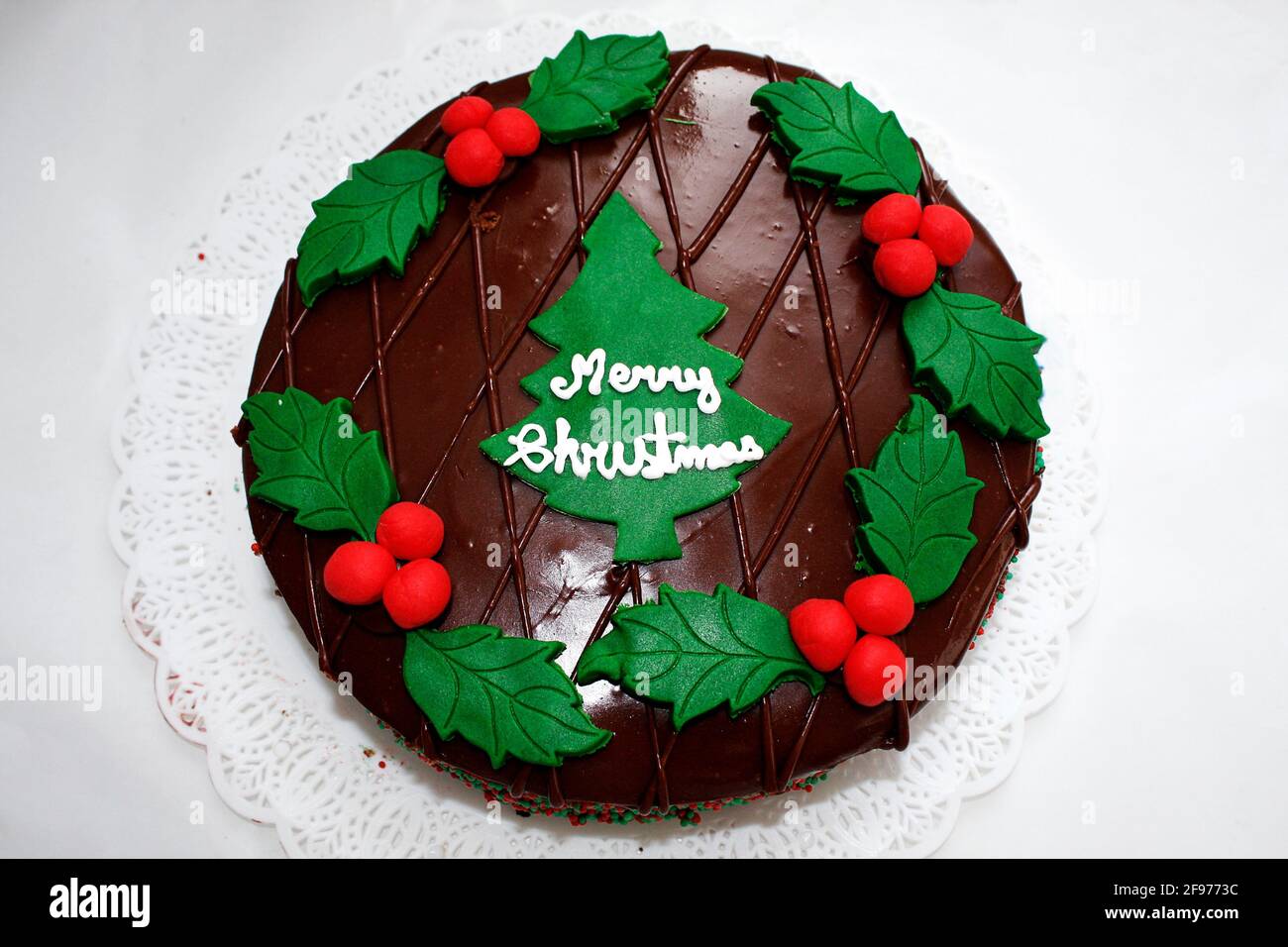 Rigo Hongrois Gateau Au Chocolat Savoureux Arbre Chirtmas Photo Stock Alamy