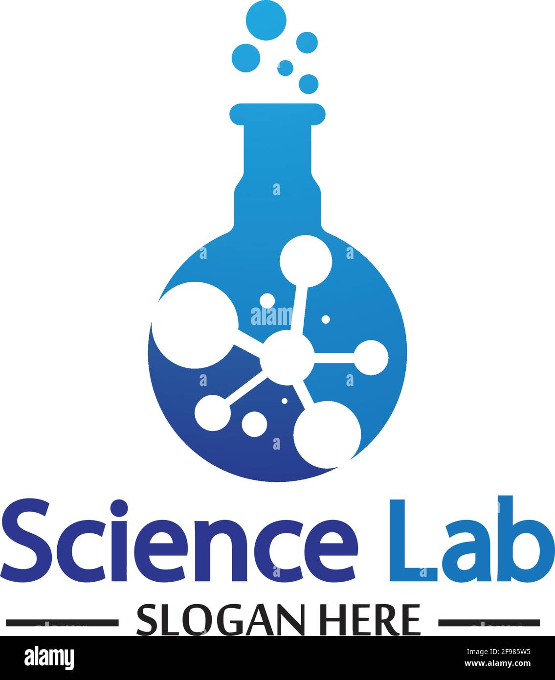 Logo de laboratoire scientifique.modèle de logo de tube de laboratoire Design Vector, Emblem, Design concept, Creative Symbol, Icon Illustration de Vecteur