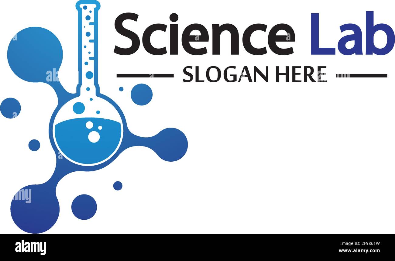Logo de laboratoire scientifique.modèle de logo de tube de laboratoire Design Vector, Emblem, Design concept, Creative Symbol, Icon Illustration de Vecteur