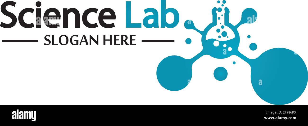 Logo de laboratoire scientifique.modèle de logo de tube de laboratoire Design Vector, Emblem, Design concept, Creative Symbol, Icon Illustration de Vecteur