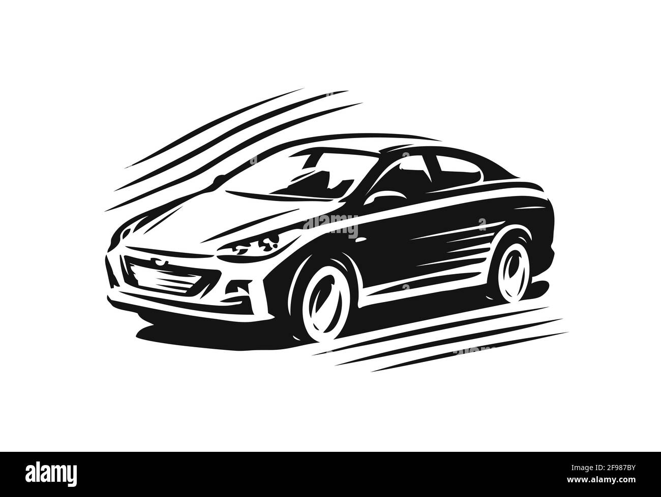 Logo de voiture. Transport, illustration vectorielle du symbole du véhicule Illustration de Vecteur