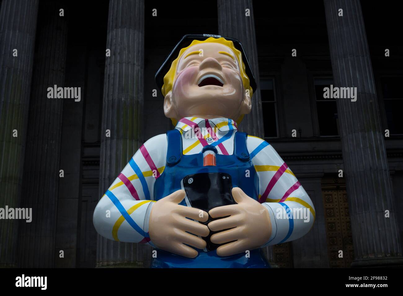 Oor Wullie Sculpture dans le centre-ville de Glasgow Banque D'Images