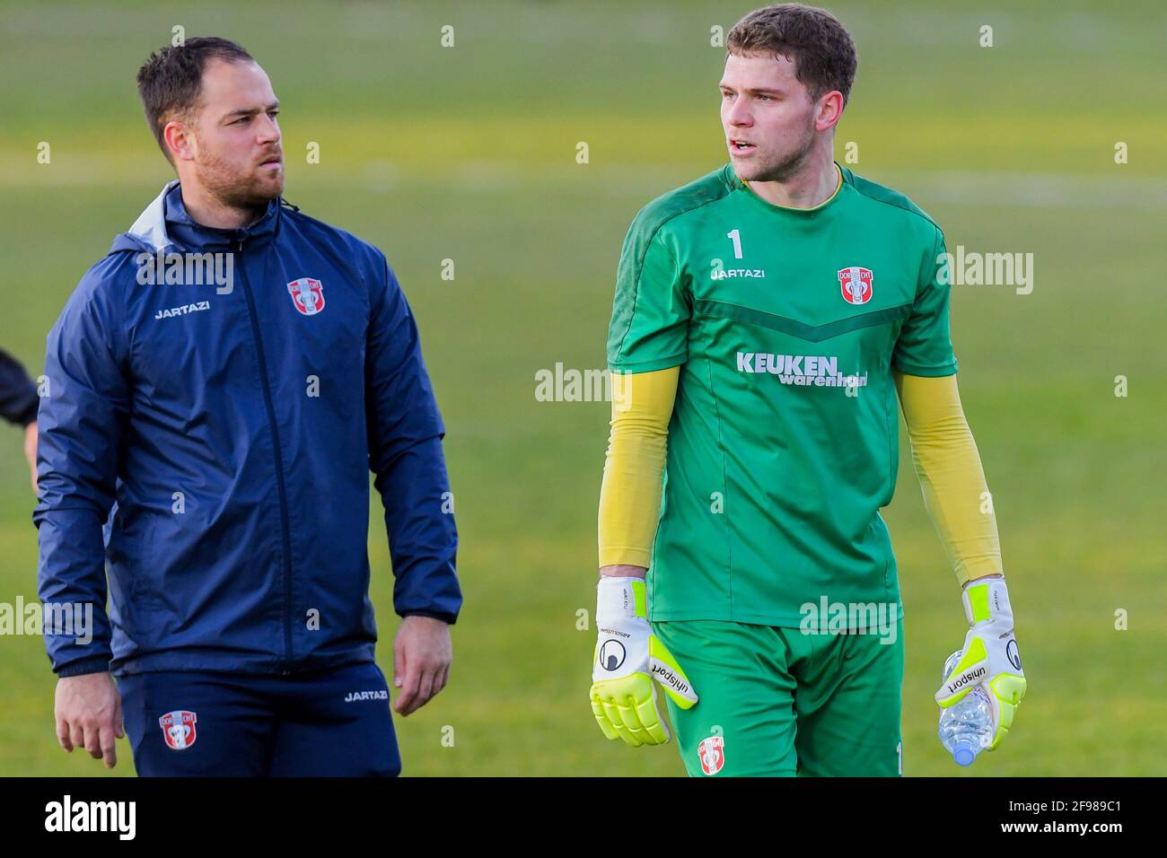 DORDRECHT, PAYS-BAS - AVRIL 16 : gardien de but Liam Bossin du FC Dordrecht pendant le match Keuken Kampioen Divie entre le FC Dordrecht et le FC Den Bos Banque D'Images
