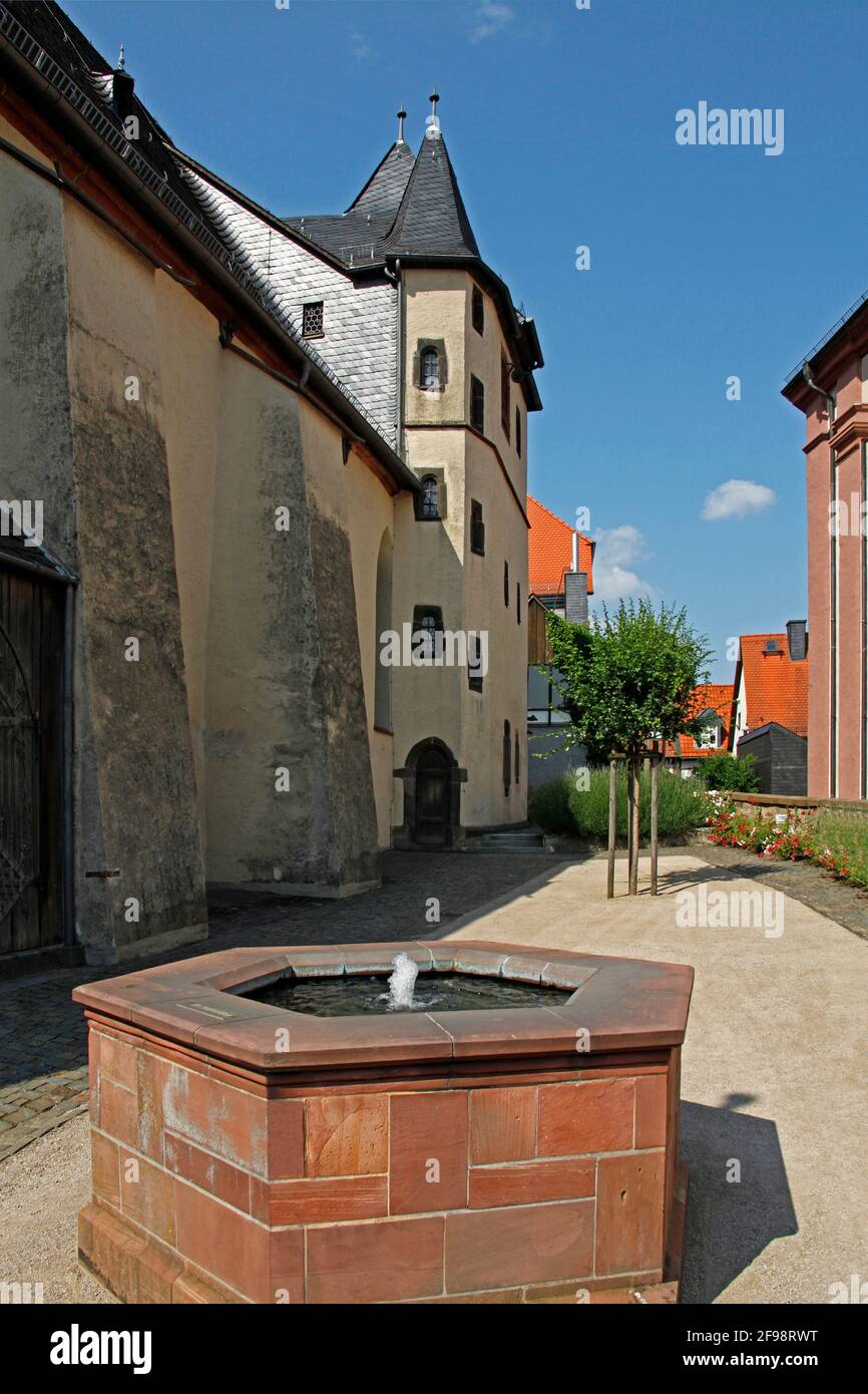 Eglise protestante de ville, consacrée à Jean-Baptiste, Kronberg im Taunus, Hesse, Allemagne Banque D'Images