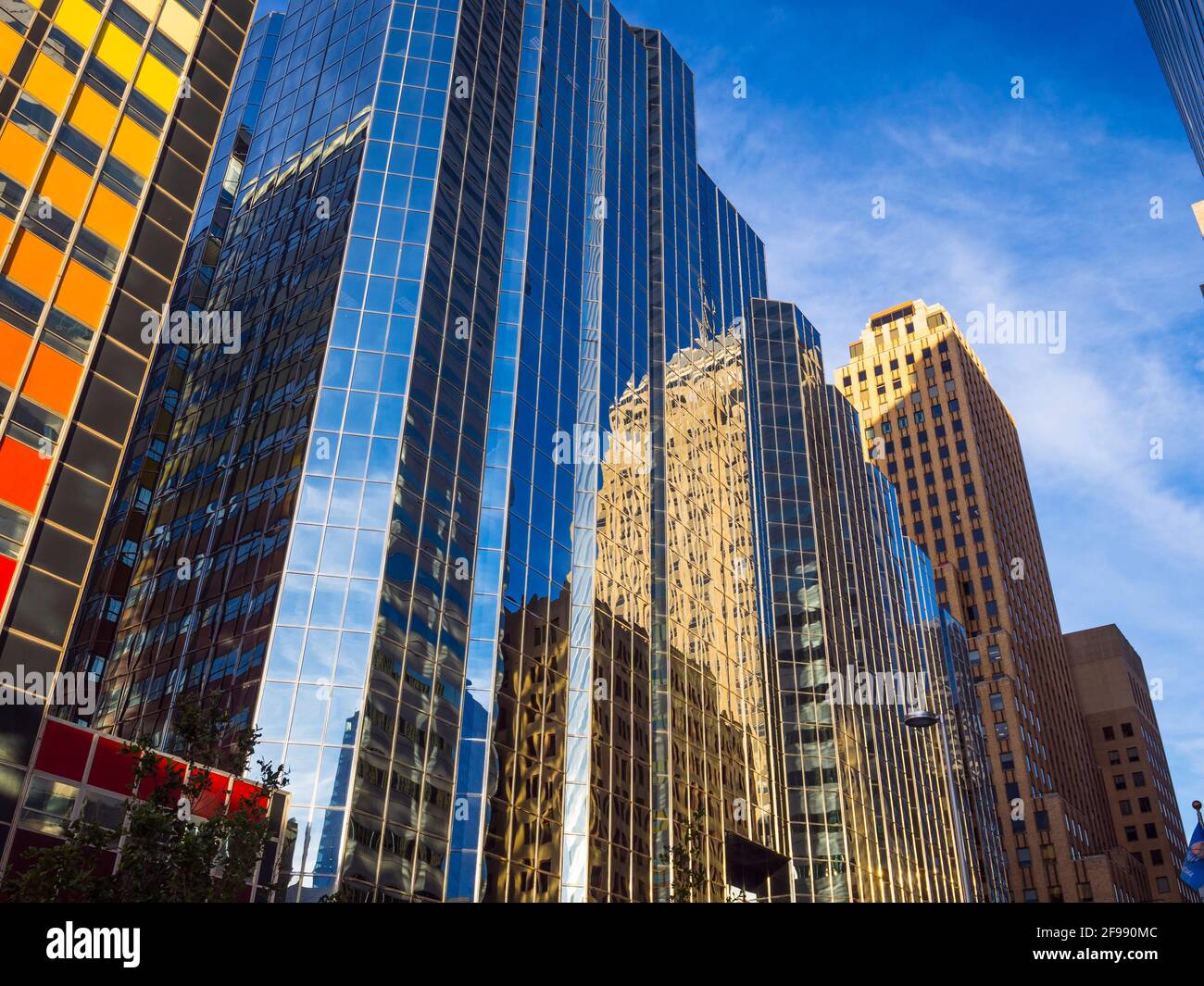 Beaux bâtiments au centre-ville d'Oklahoma City - USA 2017 Banque D'Images