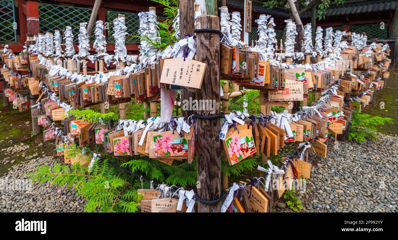 Nezu Jinja - le célèbre sanctuaire Shinto Bunkyo à Tokyo Banque D'Images