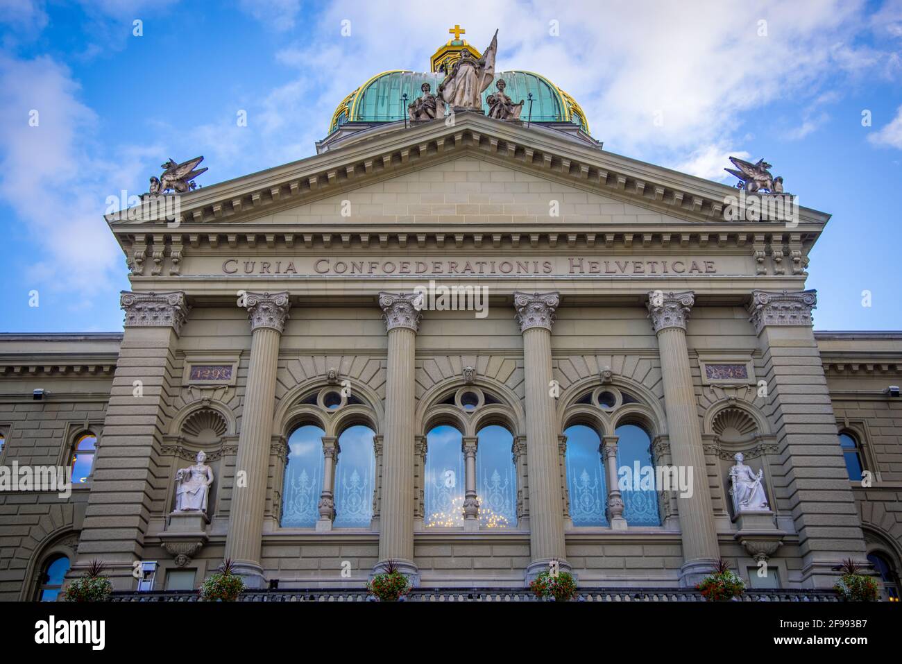 Parlement dans la ville de Berne - la capitale Ville de Suisse - photographie de voyage Banque D'Images