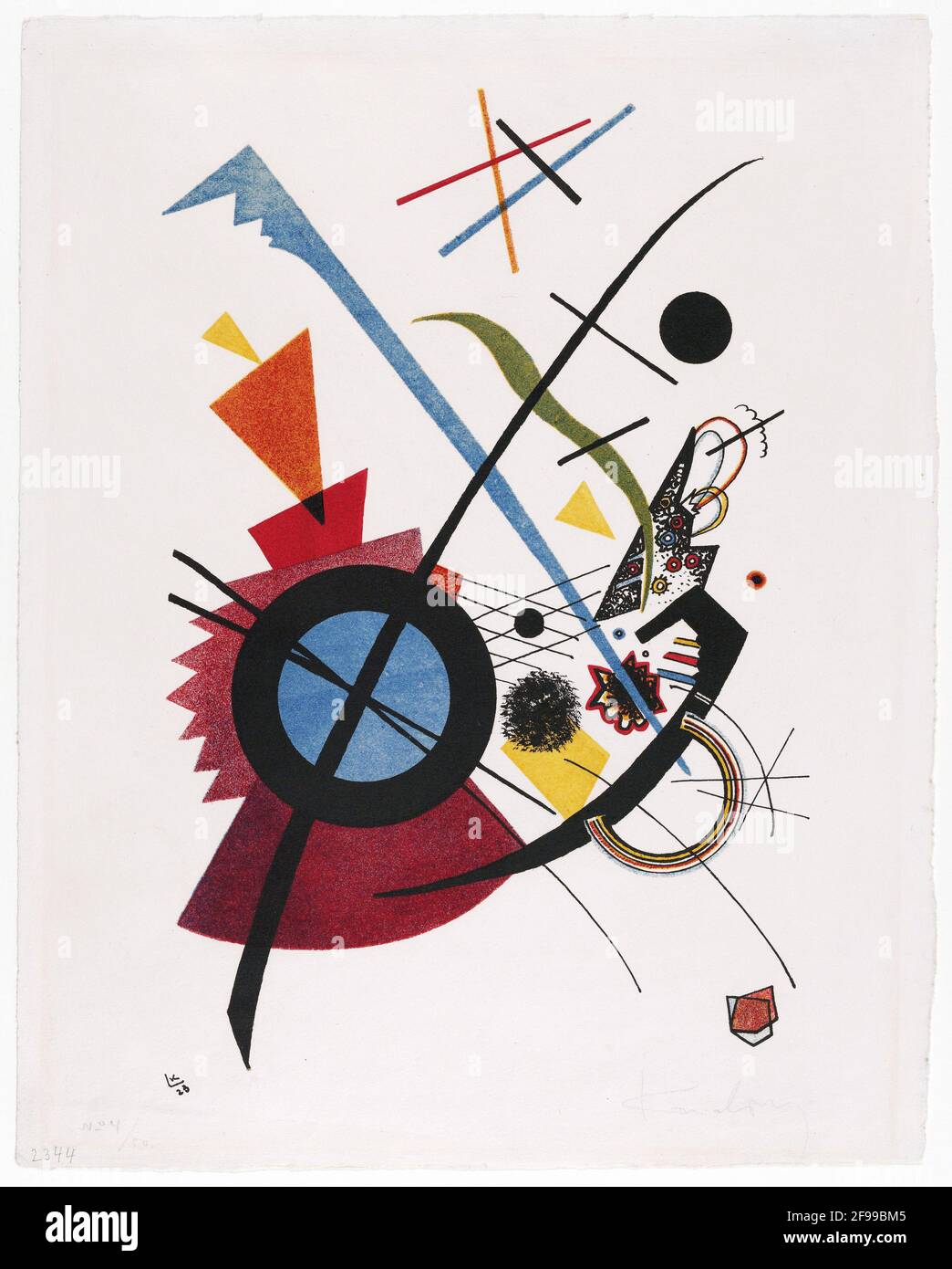 Violett, 1923, Art de Wassily Kandinsky Banque D'Images Violett, 1923, Art de Wassily Kandinsky Banque D'Images