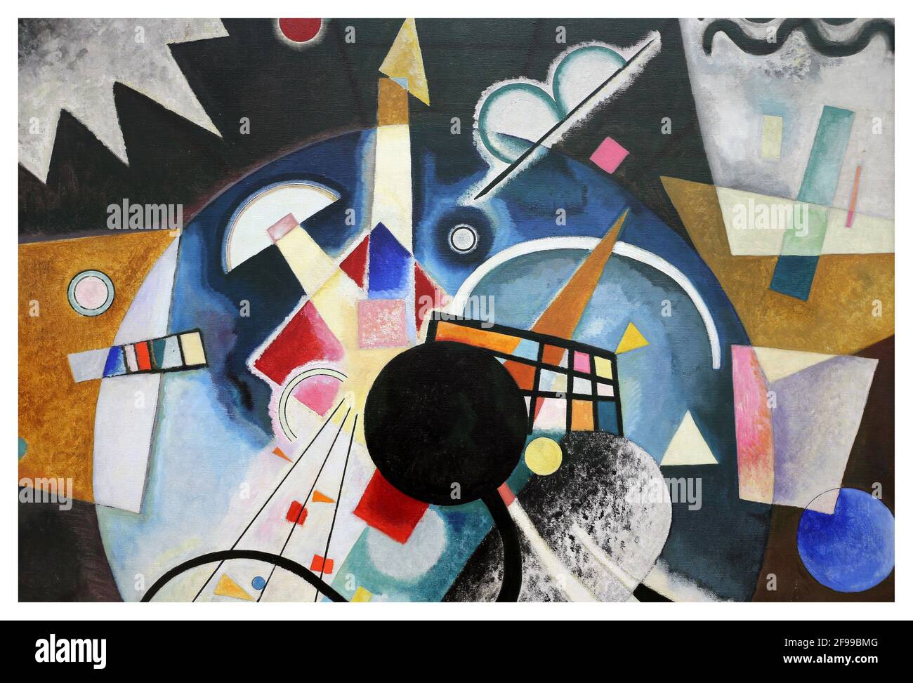 Art par Wassily Kandinsky, un Centro, 1924 Banque D'Images Art par Wassily Kandinsky, un Centro, 1924 Banque D'Images