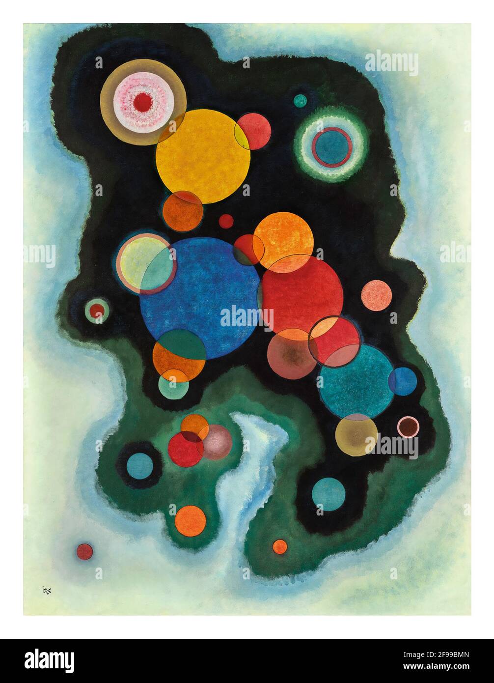 VERTIEFTE REGUNG (IMPULSION APPROFONDIE) – Art de Wassily Kandinsky Banque D'Images VERTIEFTE REGUNG (IMPULSION APPROFONDIE) – Art de Wassily Kandinsky Banque D'Images