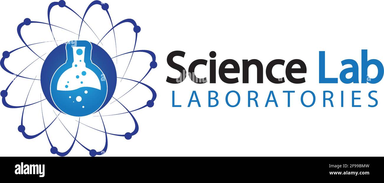 Logo de laboratoire scientifique.modèle de logo de tube de laboratoire Design Vector, Emblem, Design concept, Creative Symbol, Icon Illustration de Vecteur