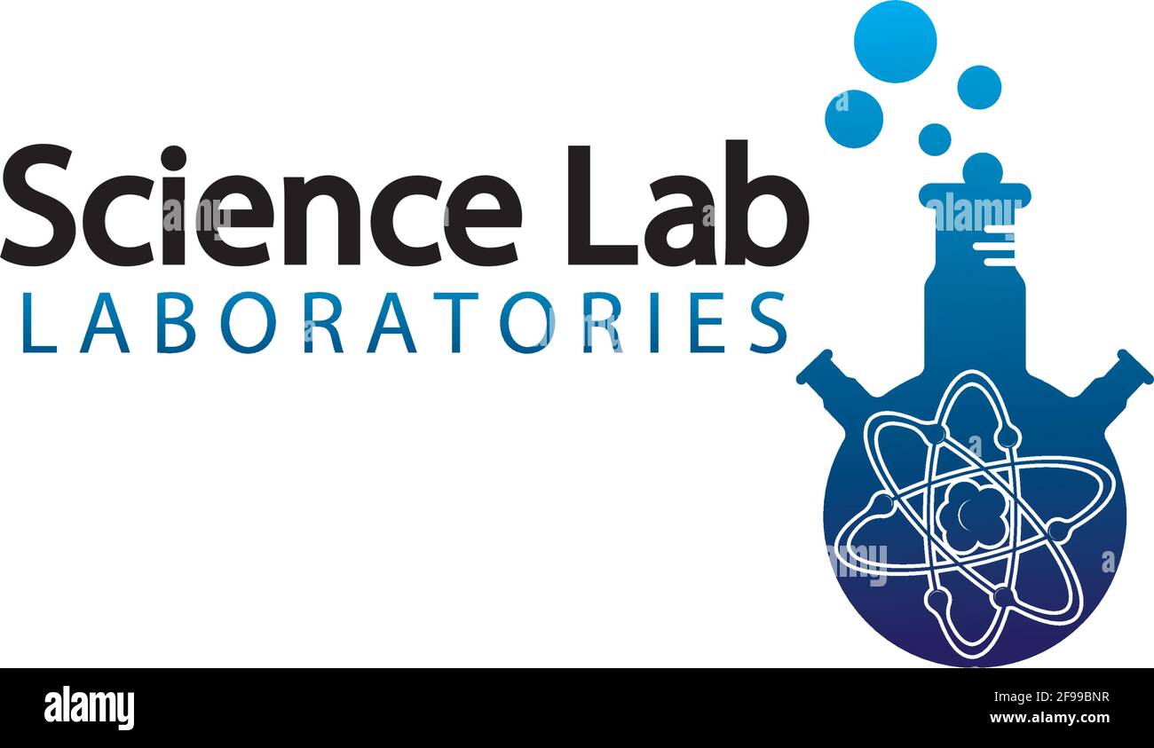 Logo de laboratoire scientifique.modèle de logo de tube de laboratoire Design Vector, Emblem, Design concept, Creative Symbol, Icon Illustration de Vecteur
