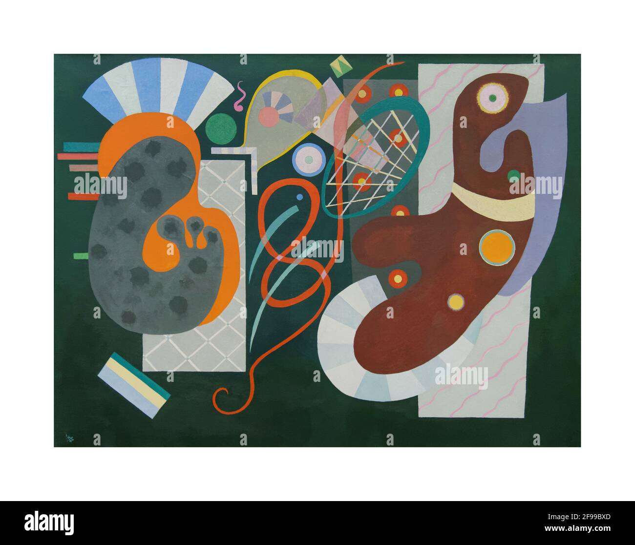 Art de Wassily Kandinsky – Nœud rouge, 1936 Banque D'Images Art de Wassily Kandinsky – Nœud rouge, 1936 Banque D'Images