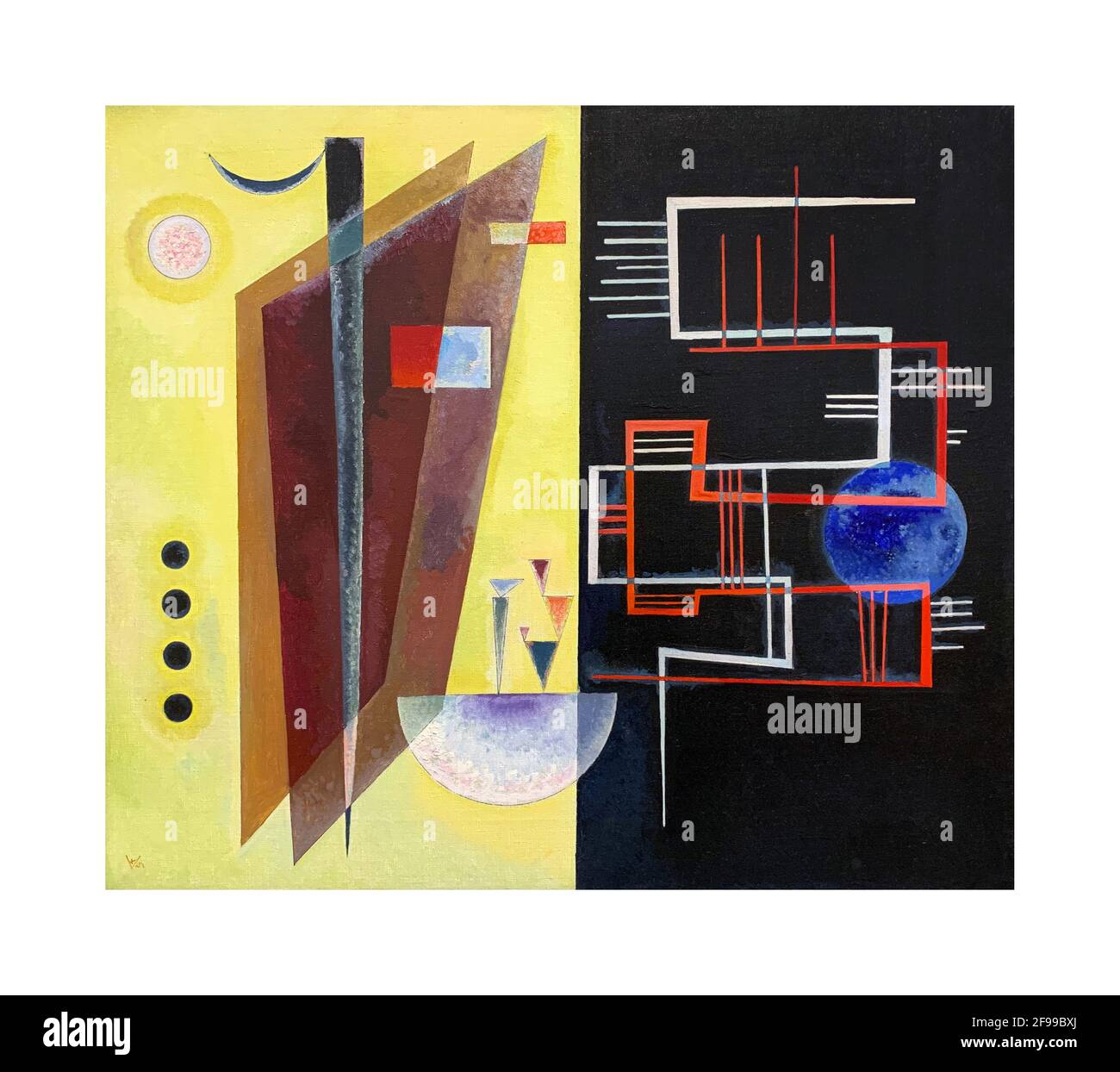 Art par Wassily Kandinsky, Inner Alliance, 1929 Banque D'Images Art par Wassily Kandinsky, Inner Alliance, 1929 Banque D'Images
