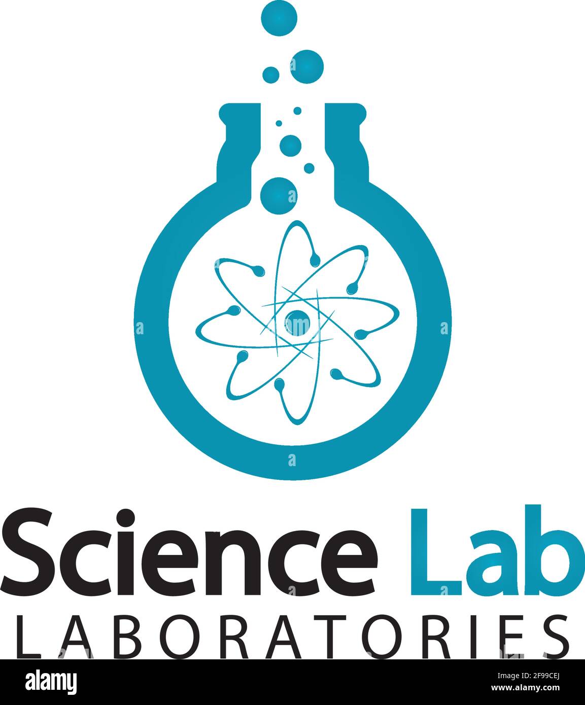 Logo de laboratoire scientifique.modèle de logo de tube de laboratoire Design Vector, Emblem, Design concept, Creative Symbol, Icon Illustration de Vecteur