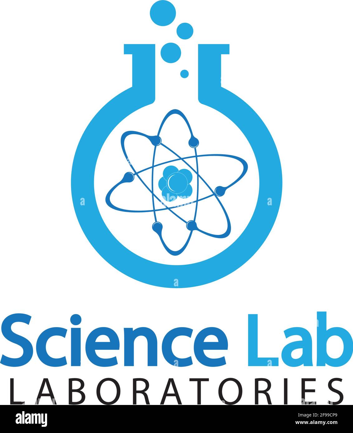 Logo de laboratoire scientifique.modèle de logo de tube de laboratoire Design Vector, Emblem, Design concept, Creative Symbol, Icon Illustration de Vecteur