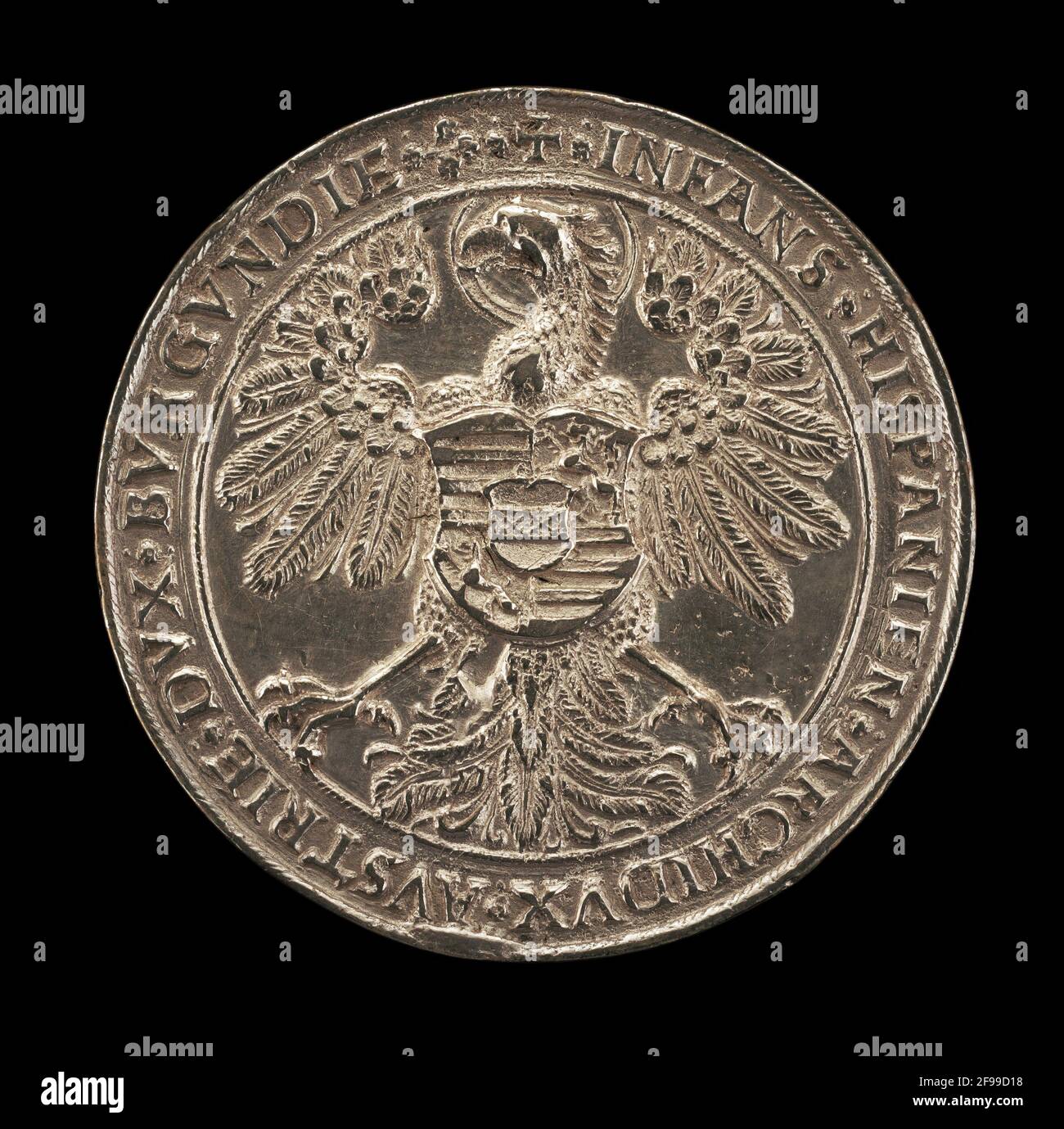 Eagle affiché, chargé avec Shield [reverse], 1541. Banque D'Images