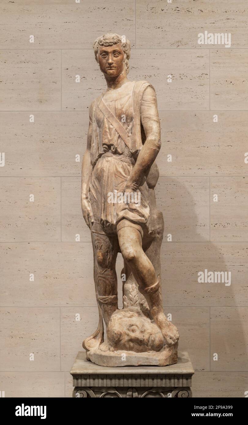 Le David de la Casa Martelli, c. 1461/1479. Banque D'Images