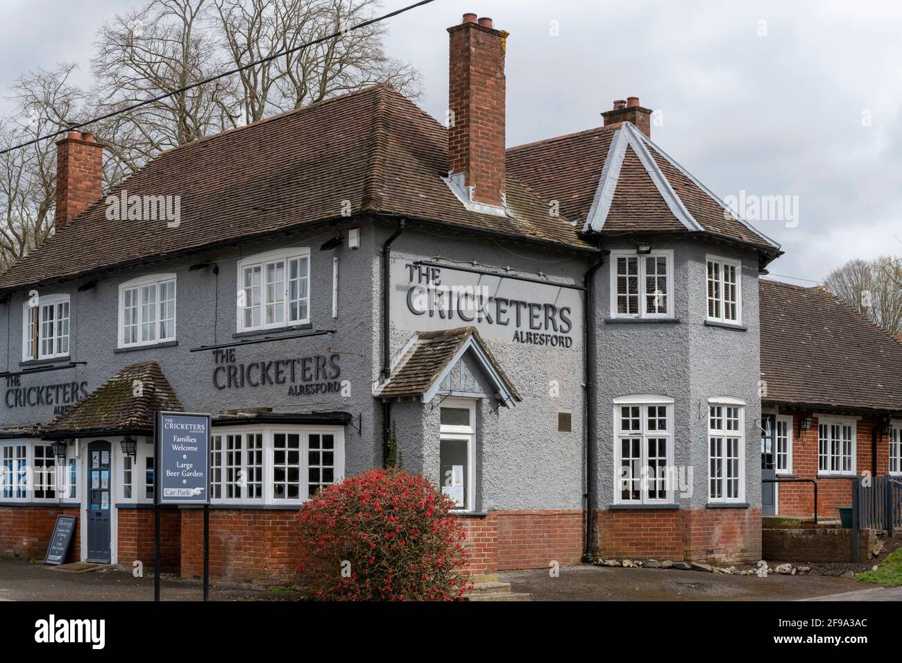 The Cricketers public House, Jacklyns Lane, Alresford, Hampshire, Angleterre, ROYAUME-UNI Banque D'Images