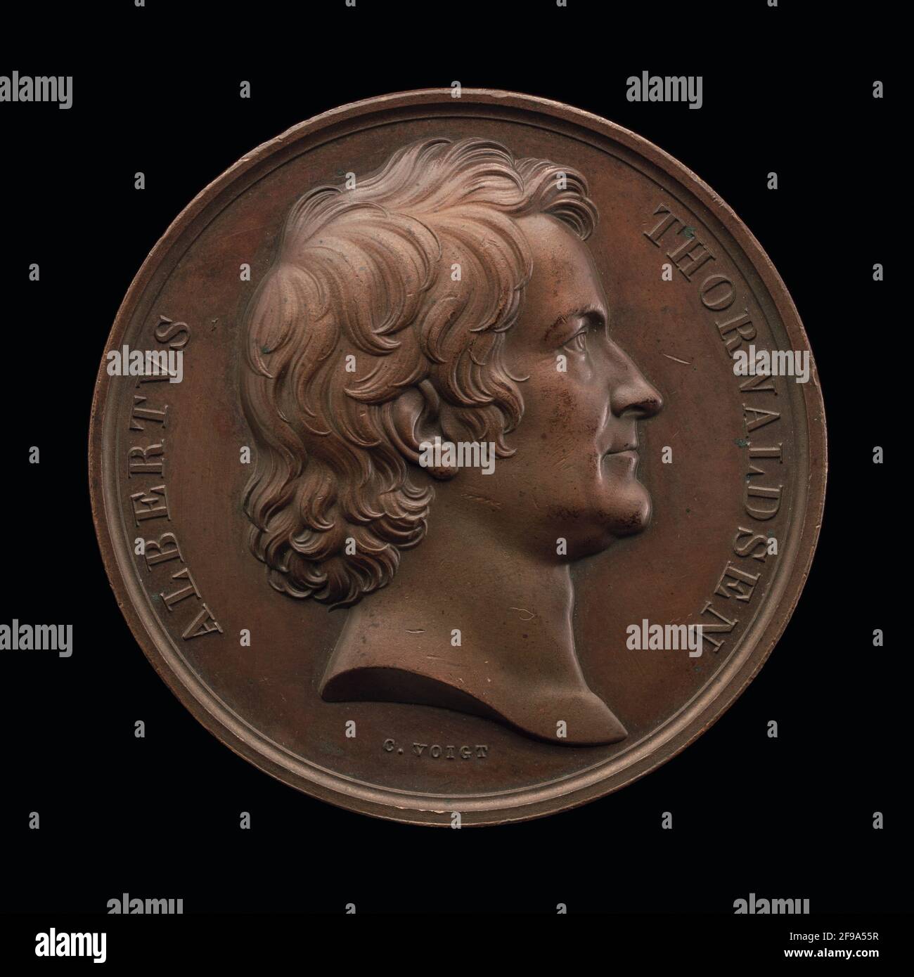 Bertel Thorvaldsen, 1770-1844, Sculptor [obverse], 1837. Banque D'Images