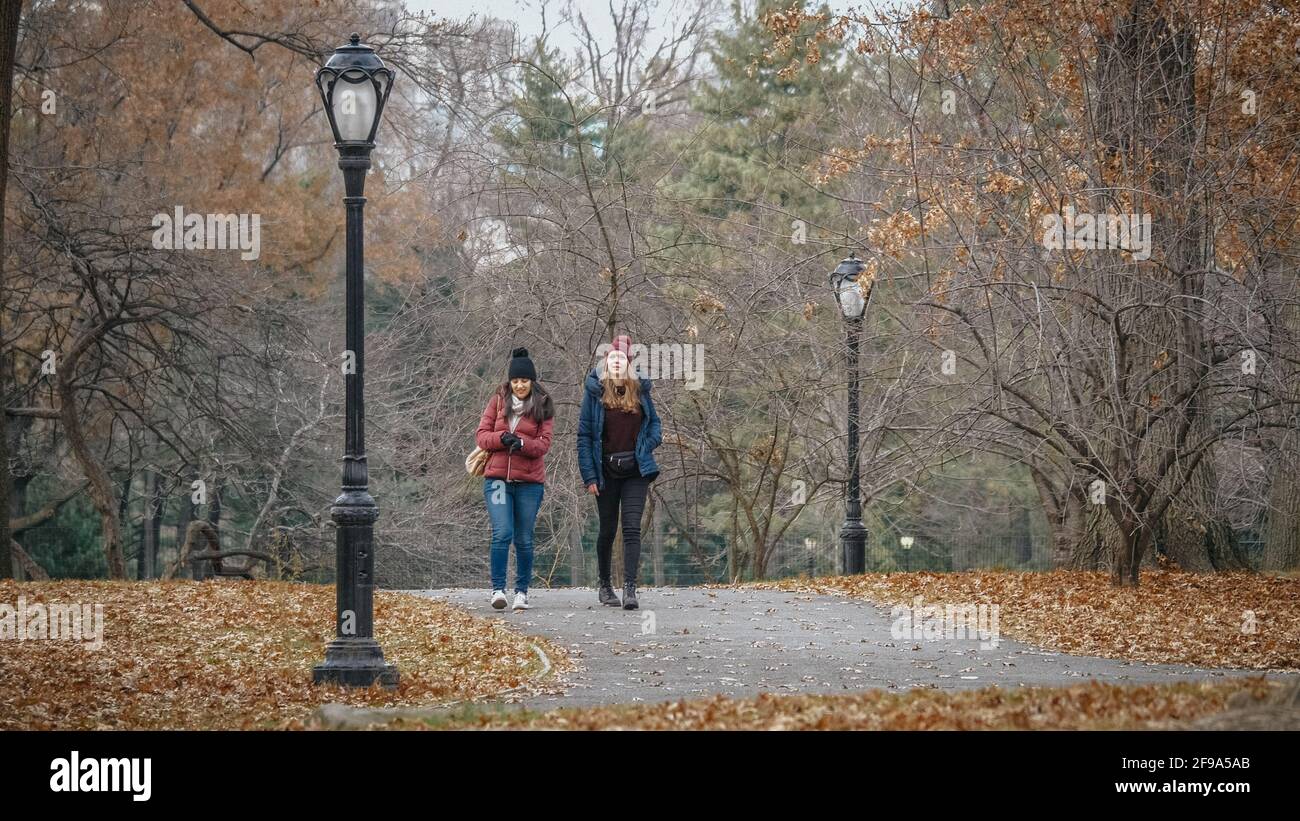 Central Park New York est un endroit merveilleux pour se détendre et promenades prolongées - photos de voyage Banque D'Images