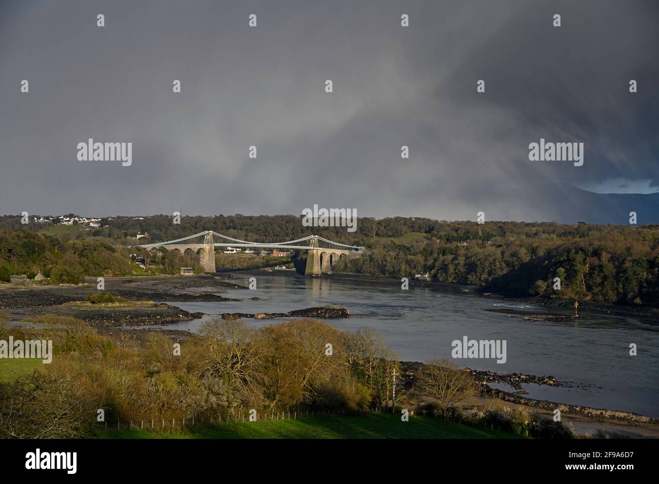 Menai Bridge Anglesey, Royaume-Uni. telford, Banque D'Images