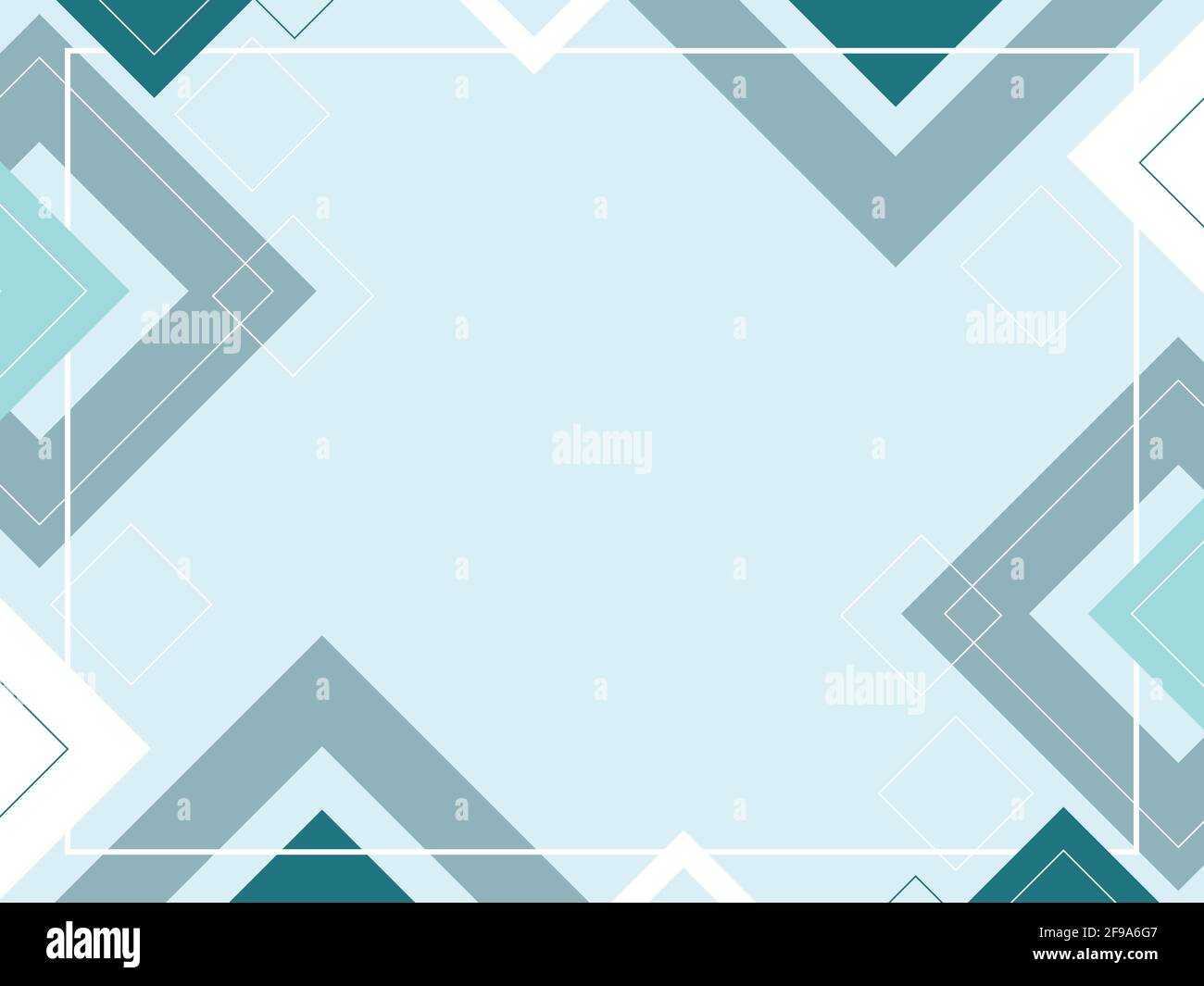 Motif d'arrière-plan géométrique abstrait, modèle en mosaïque, design de bannière, formes carrées et triangles avec espace de copie, place pour le texte, concept bleu moderne Illustration de Vecteur