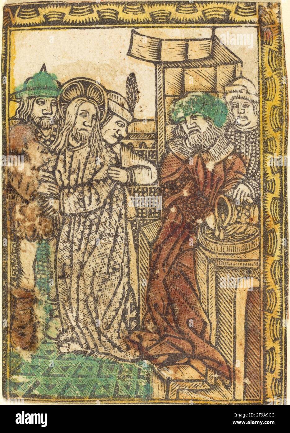 Pilate se lavant les mains, c. 1470/1480. Banque D'Images