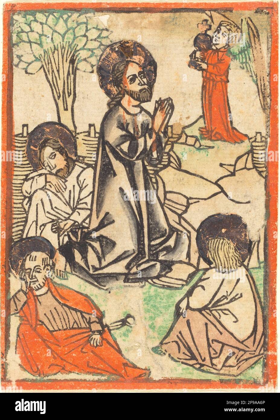 Christ sur le Mont des oliviers, c. 1460. Banque D'Images