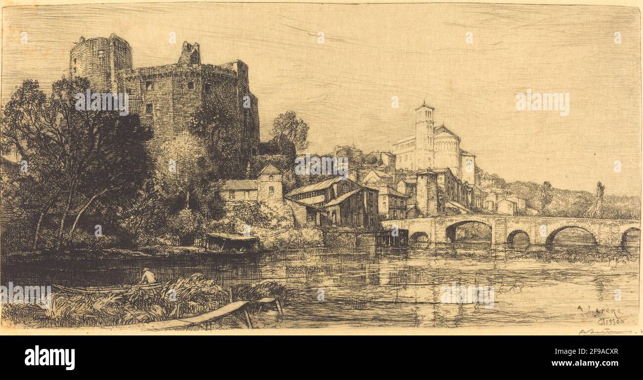 Clisson (Basse-Loire), 1909. Banque D'Images