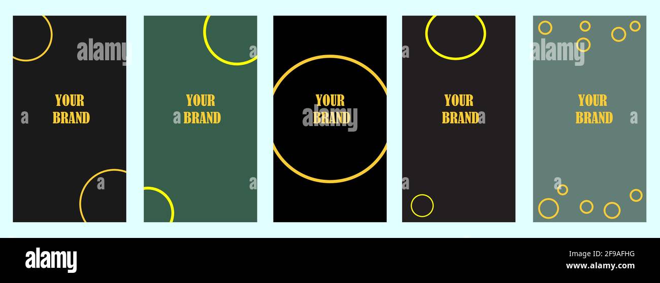 Jeu de cartes de votre marque. Bannières de luxe Illustration de Vecteur
