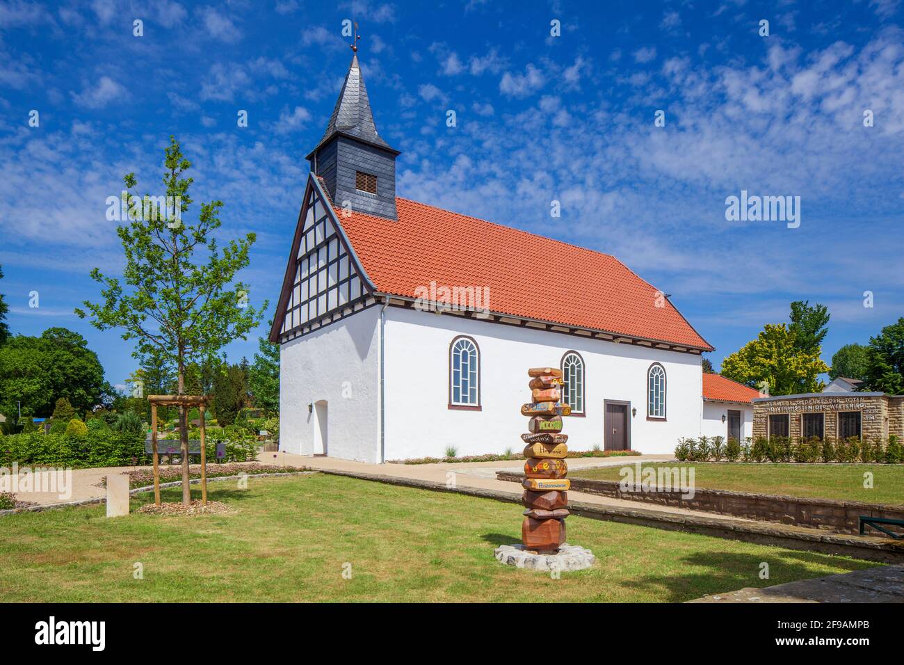 Église, Haldem, municipalité de Stemwede, Rhénanie-du-Nord-Westphalie, Allemagne, Europe Banque D'Images