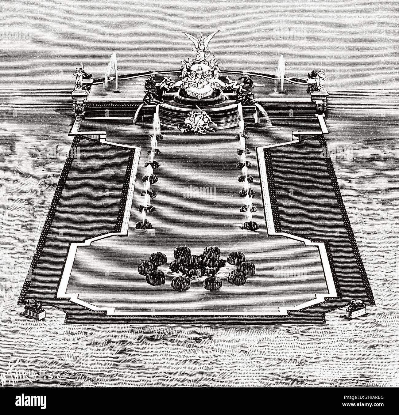 Fontaine d'eau claire de l'exposition universelle de Paris, 1889. France. Europe. Ancienne illustration gravée du XIXe siècle de la nature 1889 Banque D'Images Fontaine d'eau claire de l'exposition universelle de Paris, 1889. France. Europe. Ancienne illustration gravée du XIXe siècle de la nature 1889 Banque D'Images