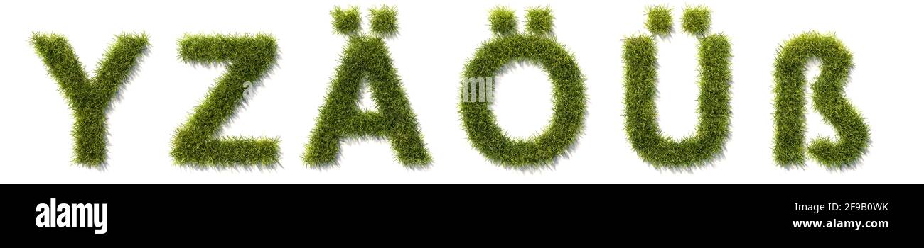 Les Personnages D Herbe Verte Y Z Et Les Omlauts Allemands A O U Ss Isoles Sur Du Blanc Avec Des Ombres Voir Les Autres Images Pour Les Autres Lettres Photo Stock Les Personnages D Herbe Verte Y Z Et Les Omlauts Allemands A O U Ss Isoles Sur Du Blanc Avec Des Ombres Voir Les Autres Images Pour Les Autres Lettres Photo Stock