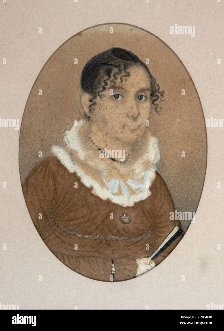 Comfort Cory Borden, mère de Thomas Wix Borden, ca. 1820. Banque D'Images