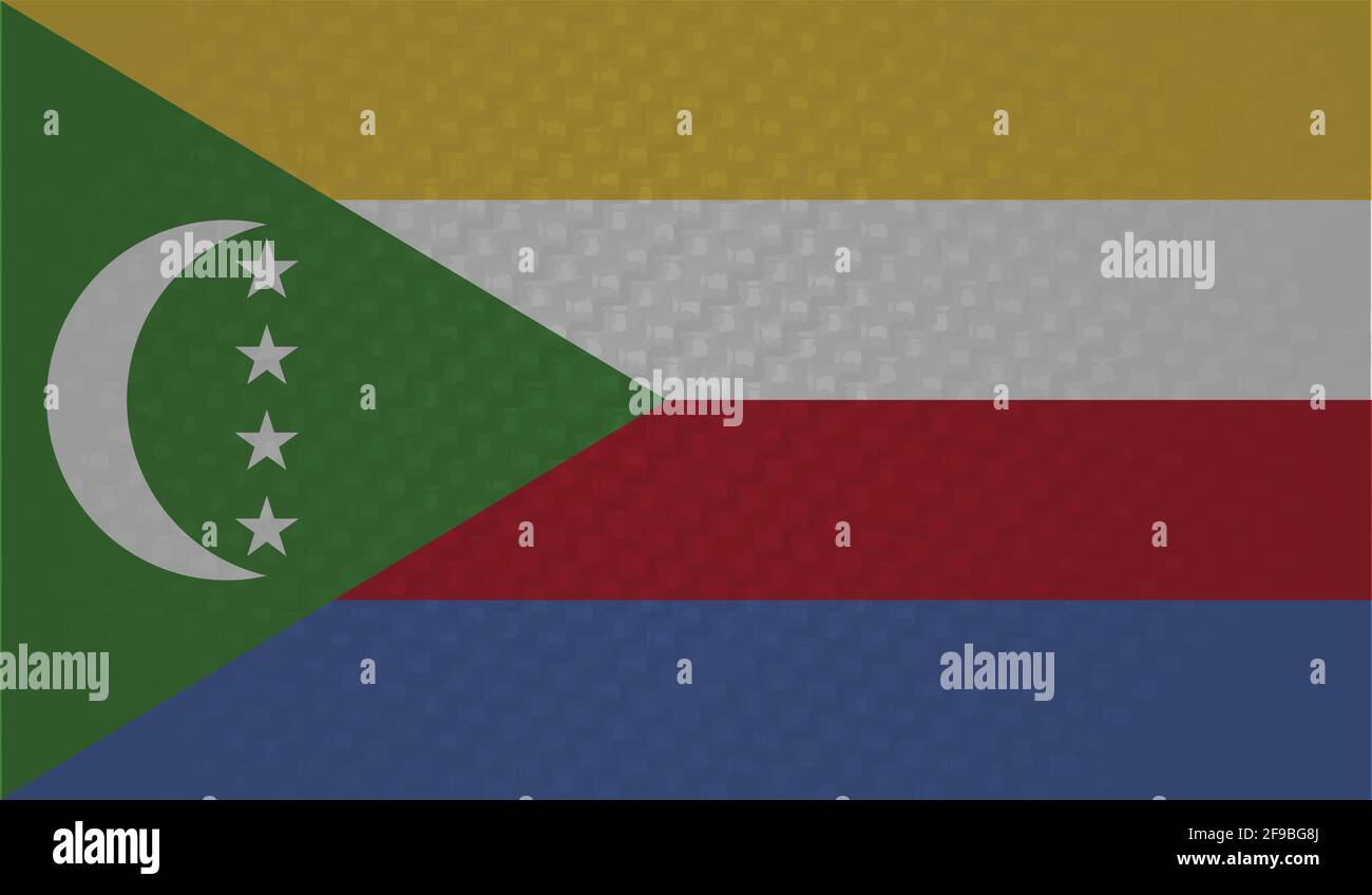 coup de pinceau du drapeau des comores. drapeau national 5945872