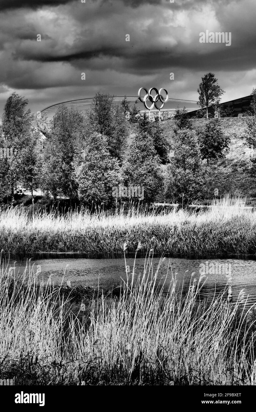 Parc Queen Elizabeth II, parc olympique, Stratford, Londres Banque D'Images