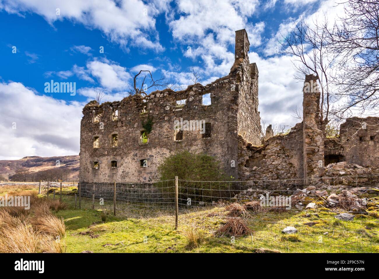 CASERNES BERNERA GLENELG ÉCOSSE LA CASERNE EST EN RUINES DU NORD OUEST Banque D'Images