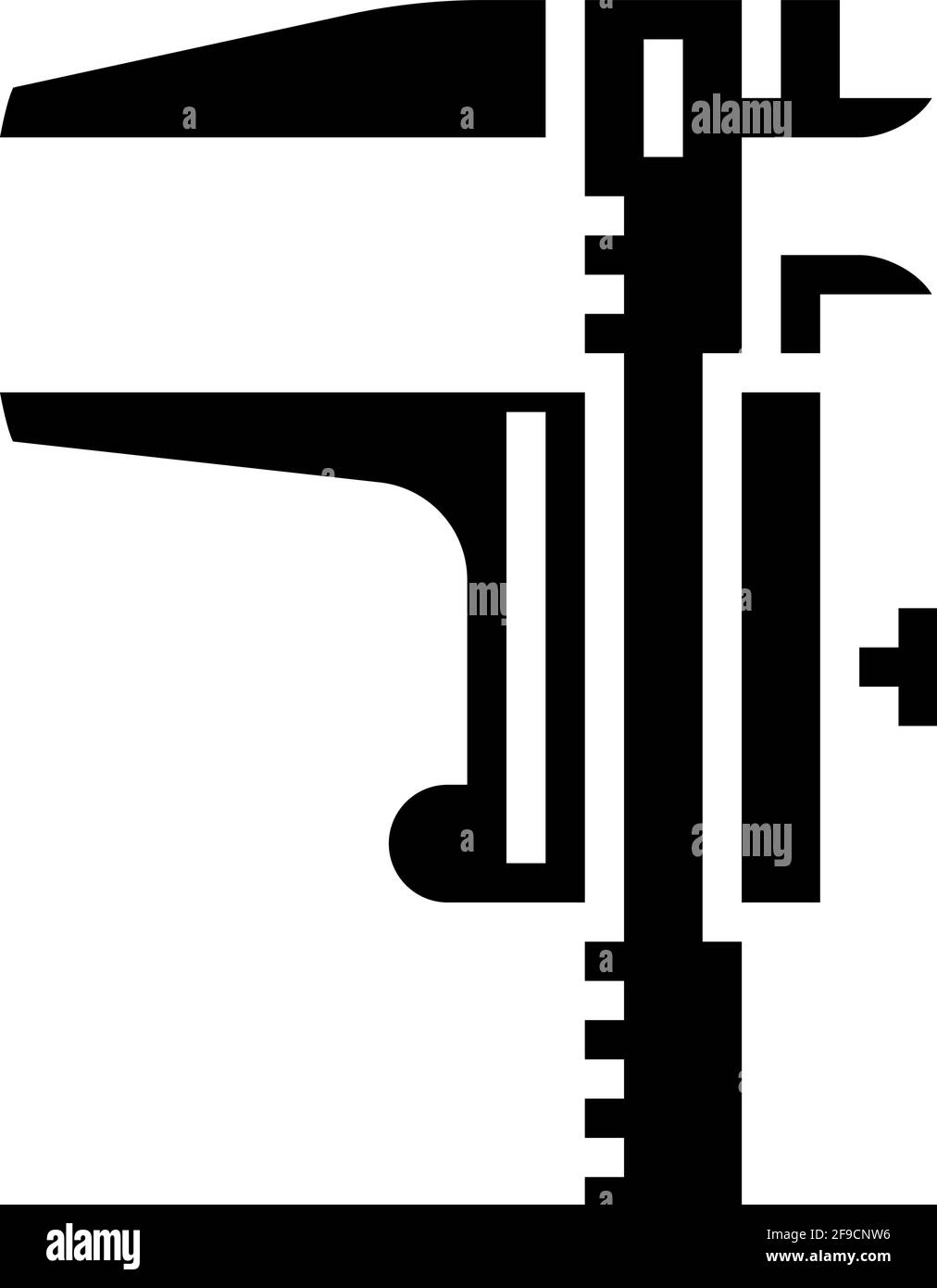 illustration vectorielle de l'icône de ligne d'outil des curseurs Illustration de Vecteur