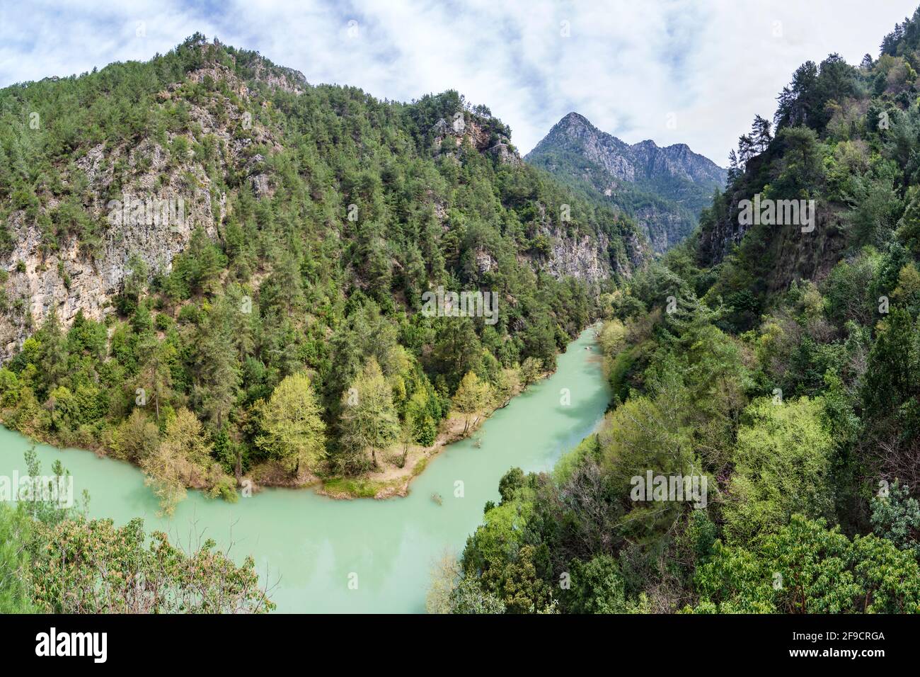 Lac Chouwen, paysage de montagne de Jabal Moussa, Liban Banque D'Images