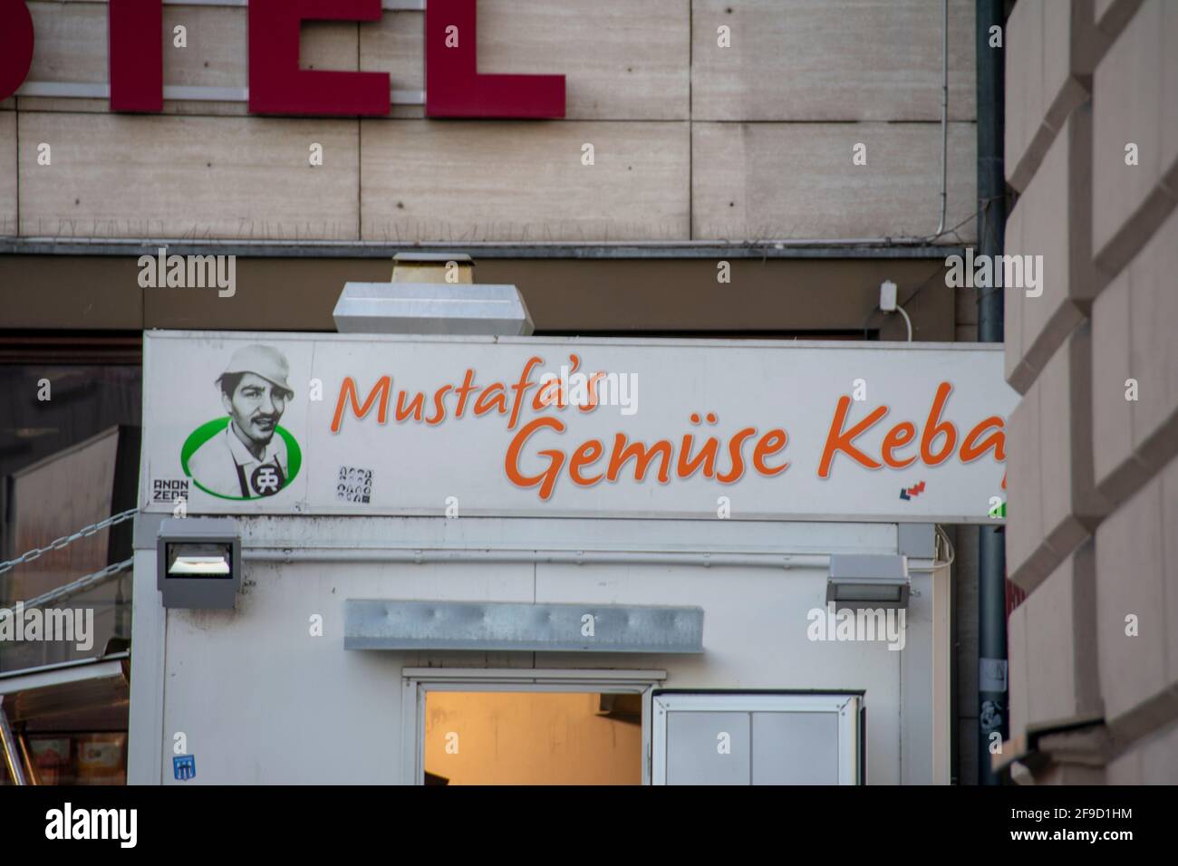 Mustafas gemuse kebap célèbre restaurant à Kreuzberg Berlin Banque D'Images