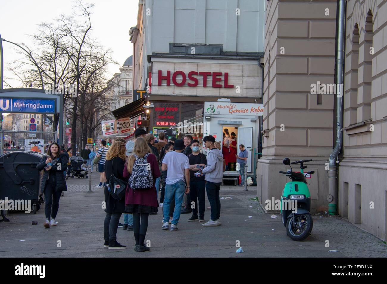 Mustafas gemuse kebap célèbre restaurant à Kreuzberg Berlin Banque D'Images