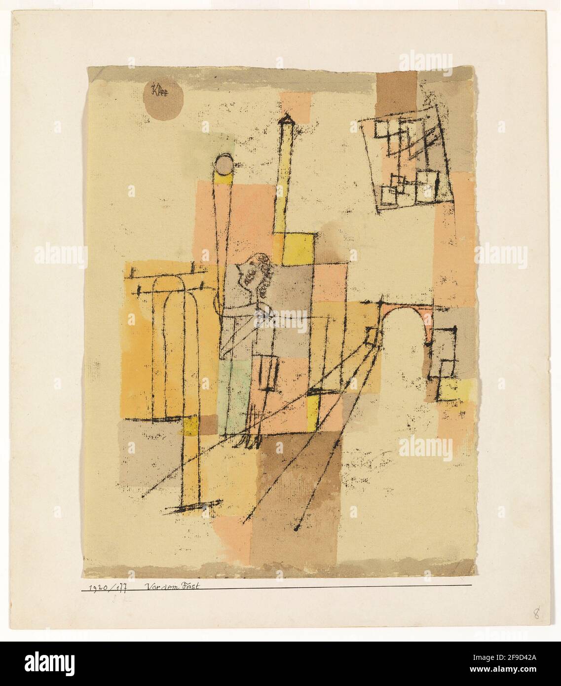 Avant la fête – Art de Paul Klee (18 décembre 1879 - 29 juin 1940) Banque D'Images