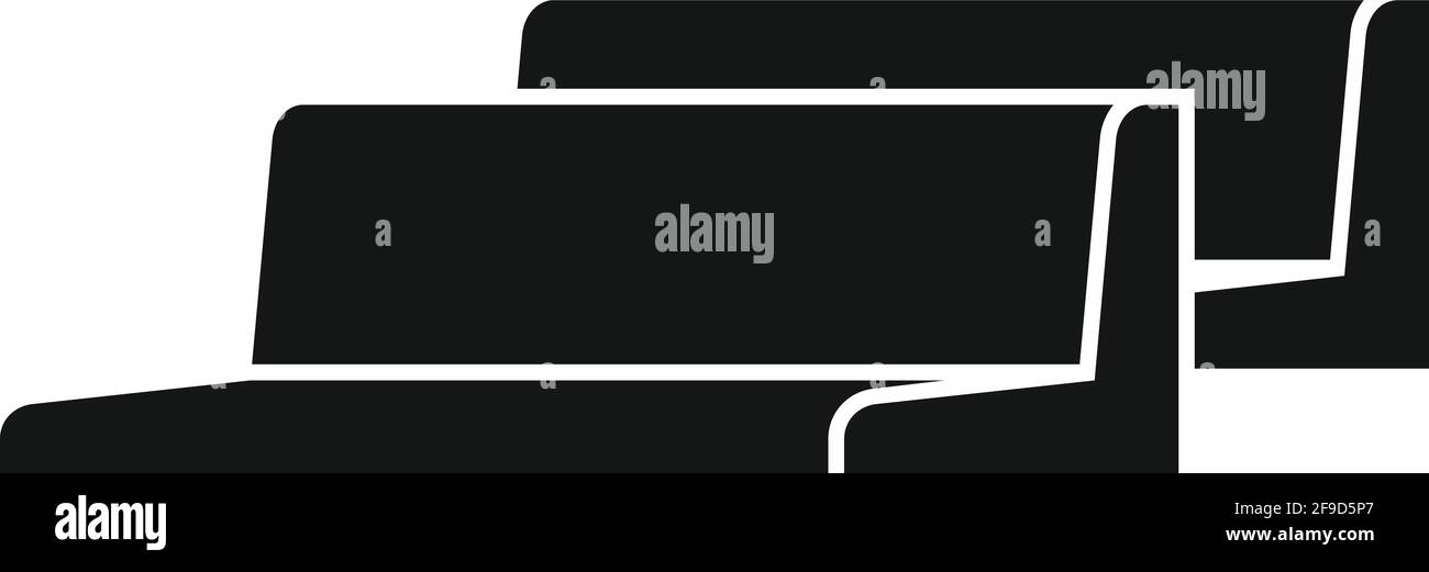 Icône de barres d'angle métallurgiques, style simple Illustration de Vecteur