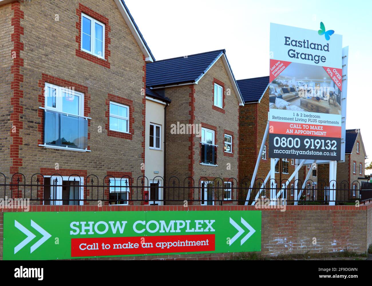 Eastland Grange, nouveau logement, appartements, complexe de spectacles, Hunstanton, Norfolk, Angleterre Banque D'Images